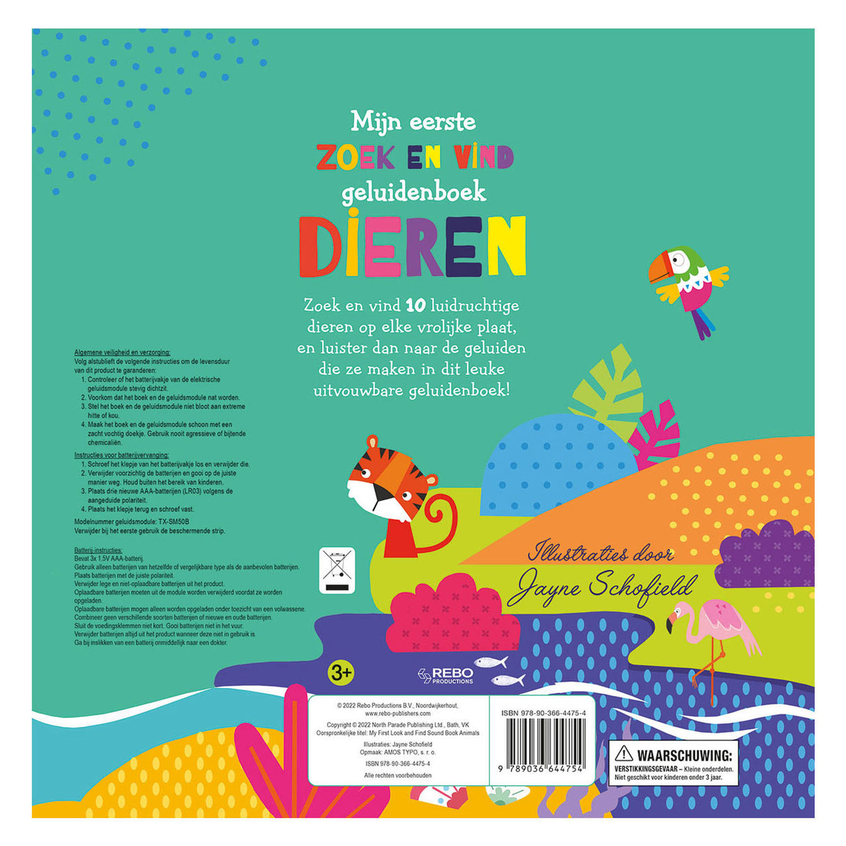 Rebo Publishers Sound Book Animals - Søk og finn