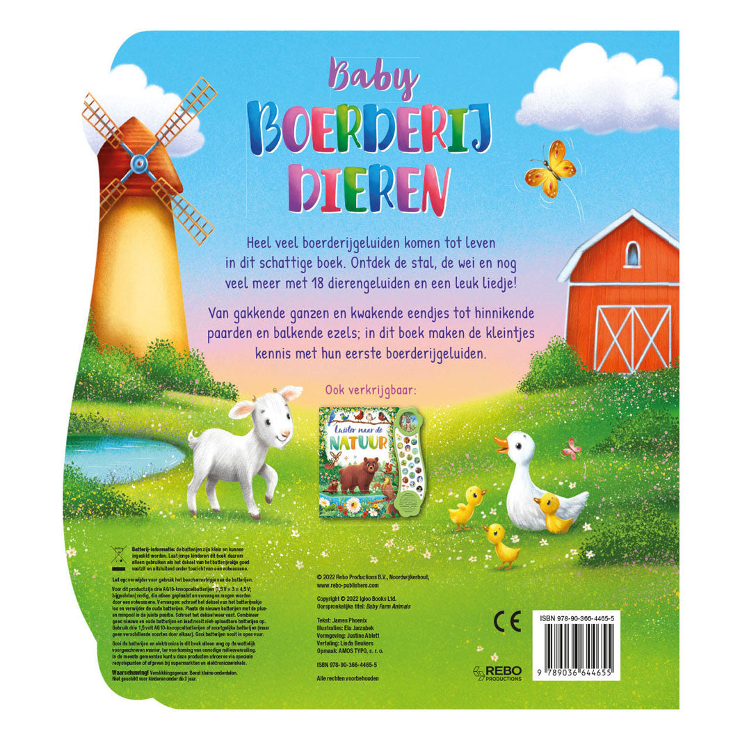 Rebo publishers geluidenboek baby boerderijdieren