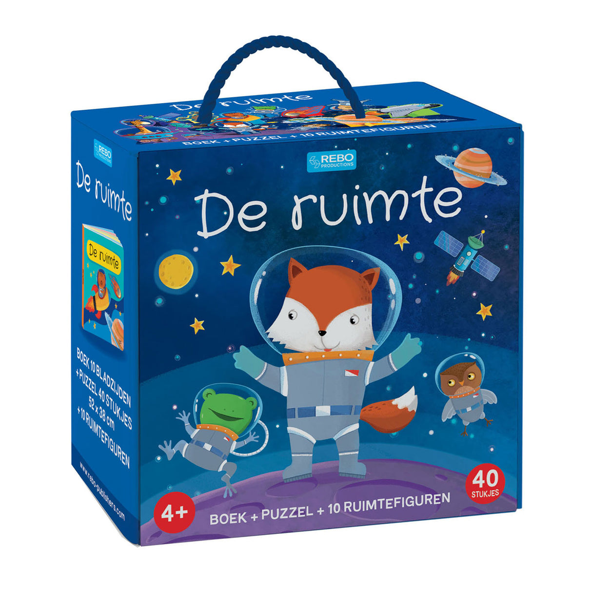 Rebo Publisher the Space - Book and Puzzle, 10 Figures