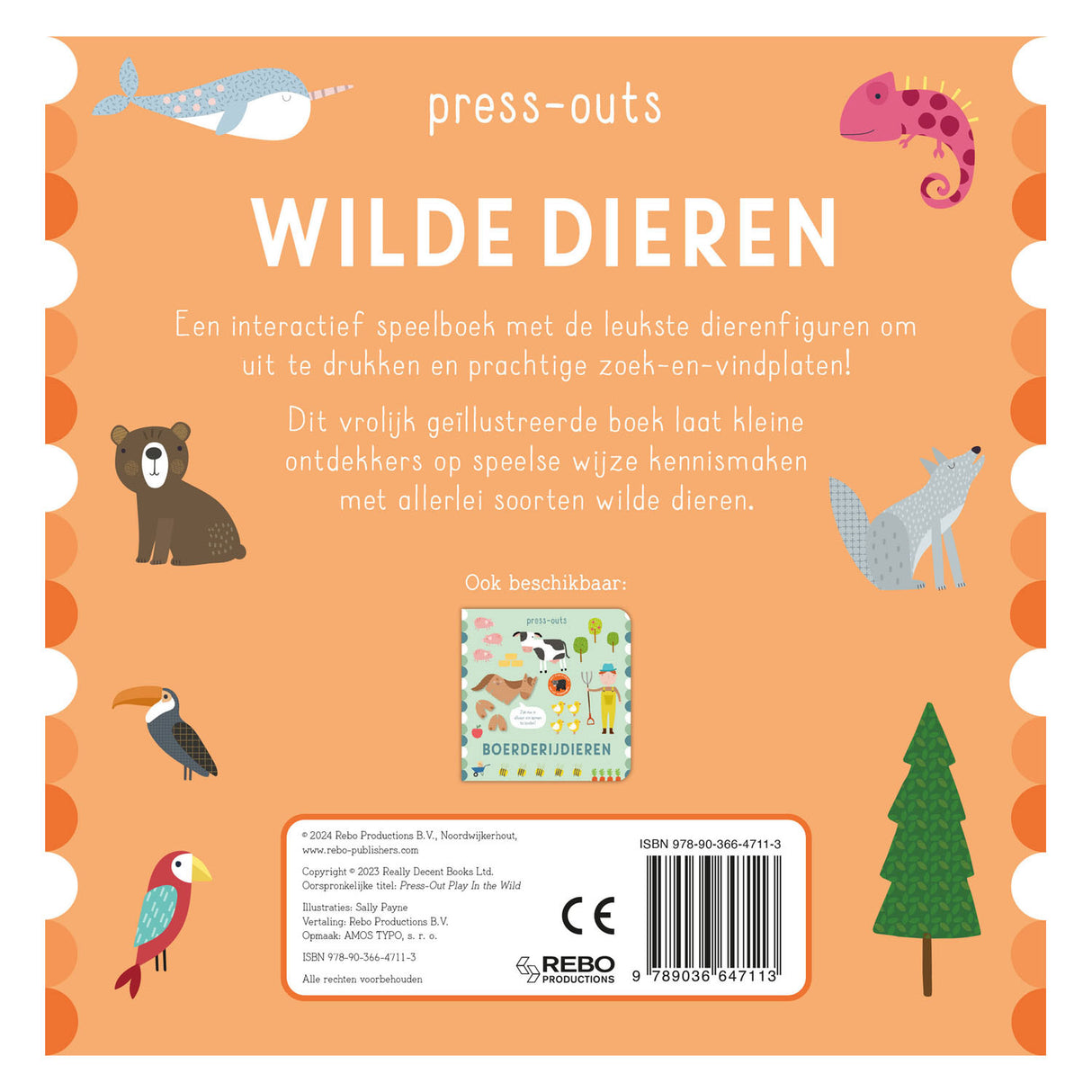 Rebo publishers board book press-outs - wild animals