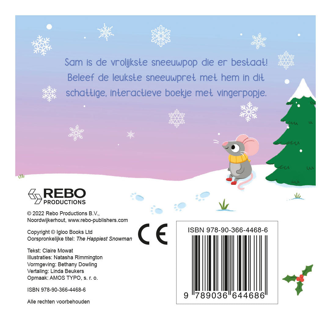 Robo Editoren lëschteg Snowman Fingerpbook