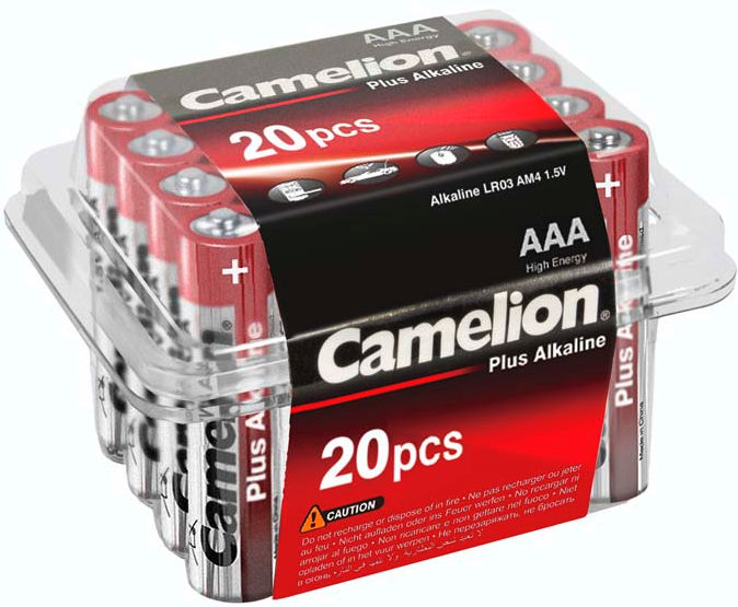 Batterisalg Europa pluss alkalisk AAA LR03 Batteriboks 24 stykker