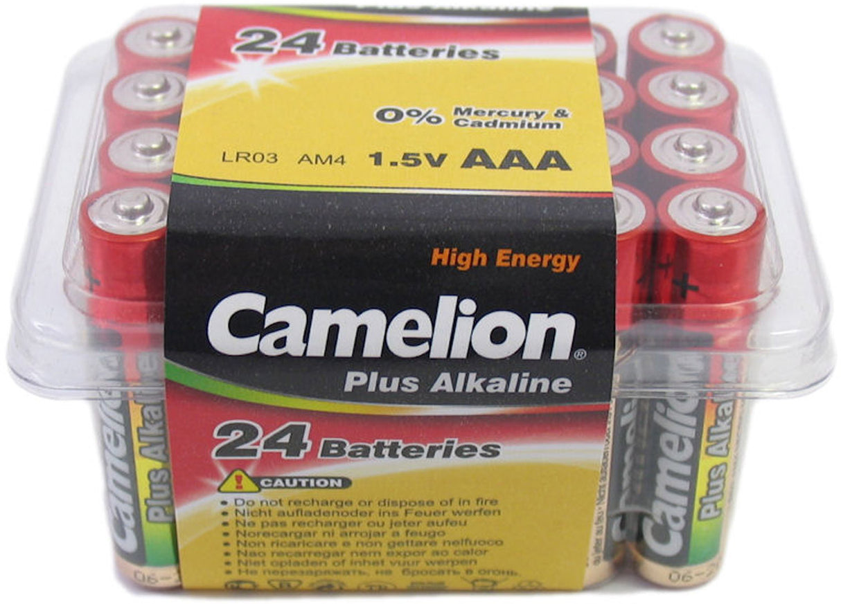 Batterisalg Europa plus alkalisk AAA LR03 Batteriboks 24 stykker