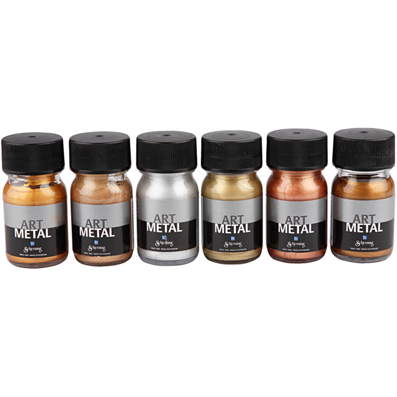Creativ Company Hobby paint Metallic colors, 6x30ml