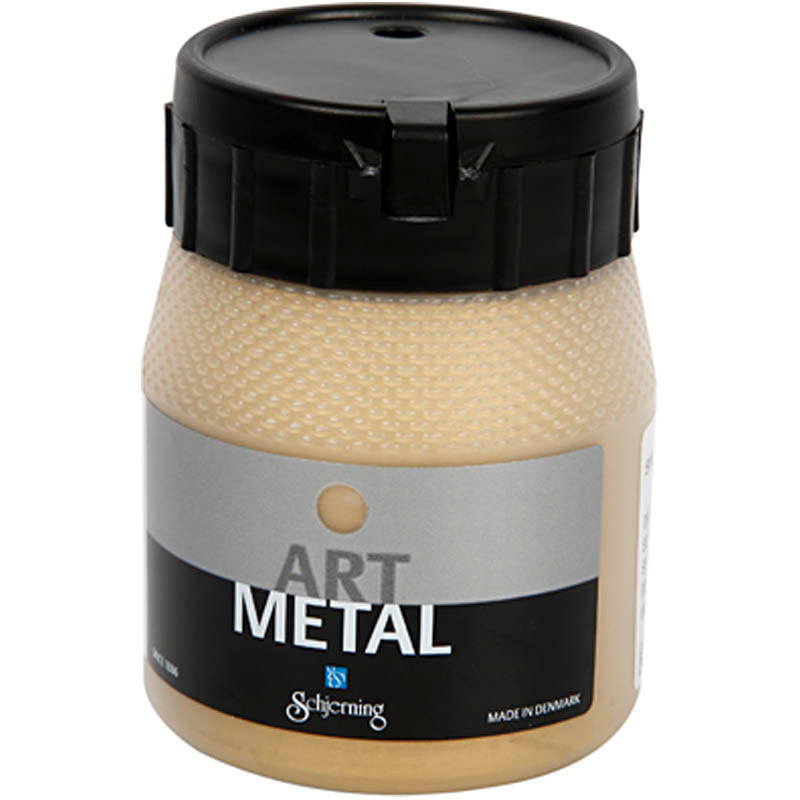 Schjerning hobbyverf metallic, licht goud(5102), 250 ml 1 fles