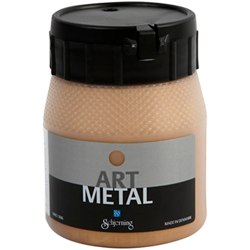 Schjerning hobbyverf metallic, medium goud(5104), 250 ml 1 fles