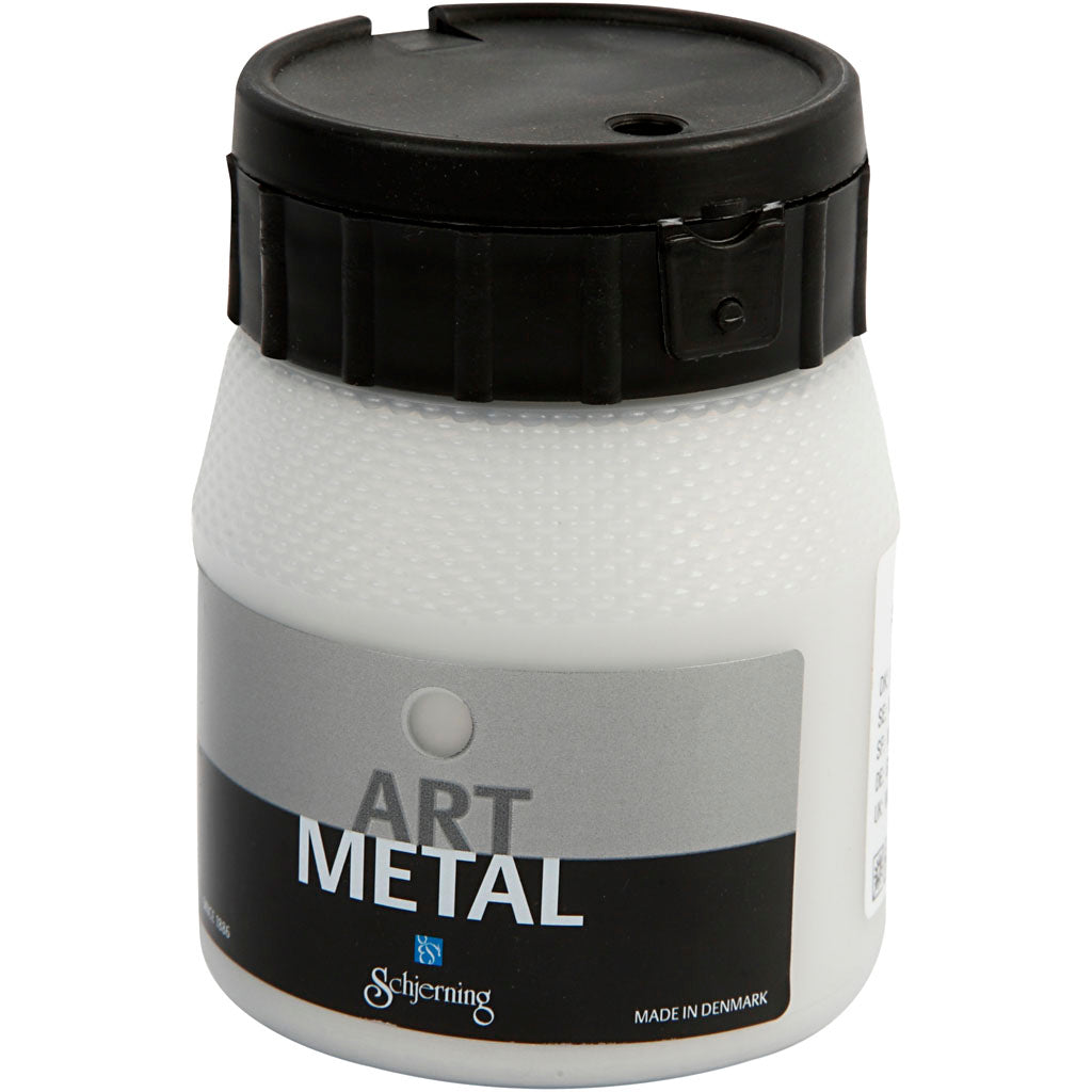 Schjerning hobbyverf metallic, zilver(5110), 250 ml 1 fles