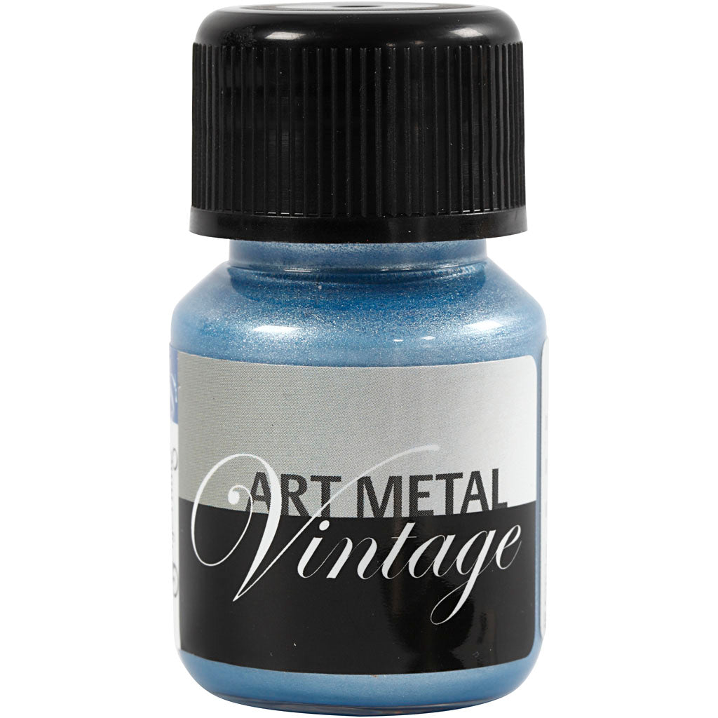 Schjerning hobbyverf metallic, parelmoer blauw(5031), 30 ml 1 fles