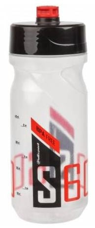Polisport Bidon with screw cap S600 600 ml Transparent Black Red
