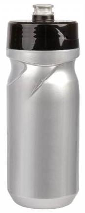 PoliSport Bidon z vijačnim pokrovčkom S600 600 ml srebrna črna