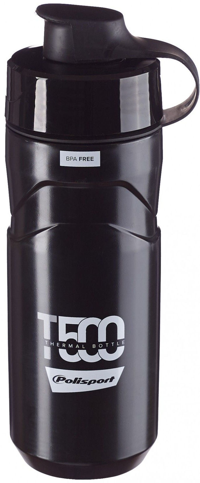 Polisport Bidon Thermal T500 polypropylen 500 ml sort grå