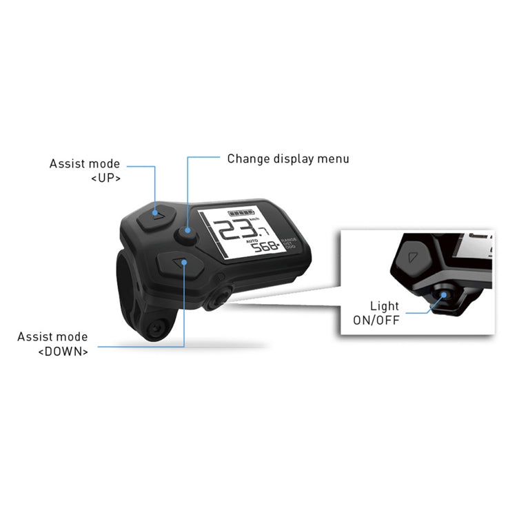 Shimano Vëlo Computer fir Schrëtt Sc-E5000a mat spannender Schalter