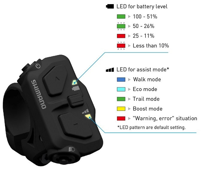 Шимано превключвател (вляво) Стъпки SW-EN600-L 22,2 mm Klemming