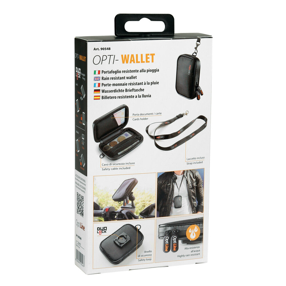 Billetera de lámpara opti lluvia -billetera resistente