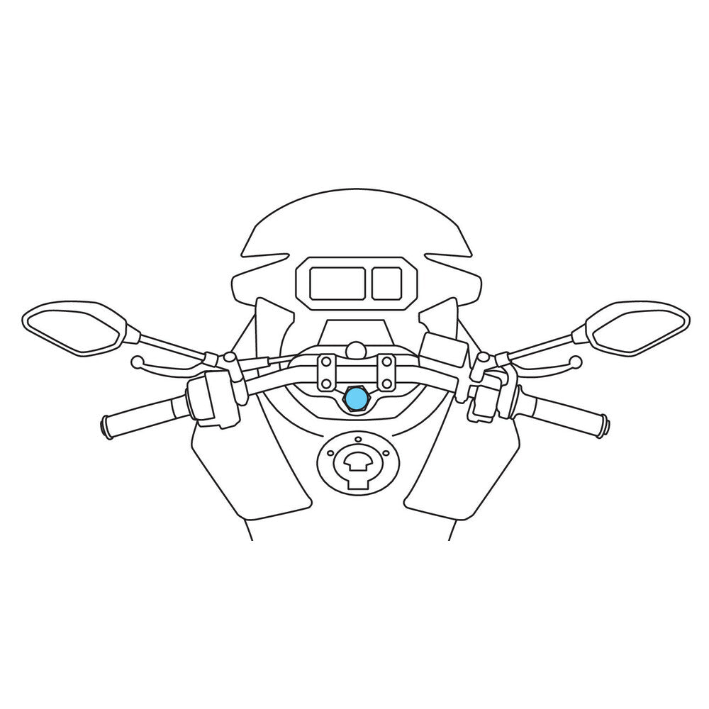 LampA Opti Tubo sterzo a tubo per le motociclette Ø20.3-24.5 mm