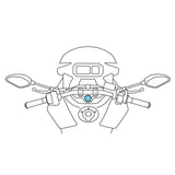 Lampa Opti Tube Styringsrør Bekræftelse for motorcykler Ø10-13,3 mm