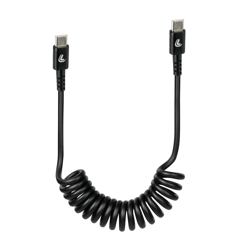 Cavo a molla LampA USB Type-C> Type-C 100 cm