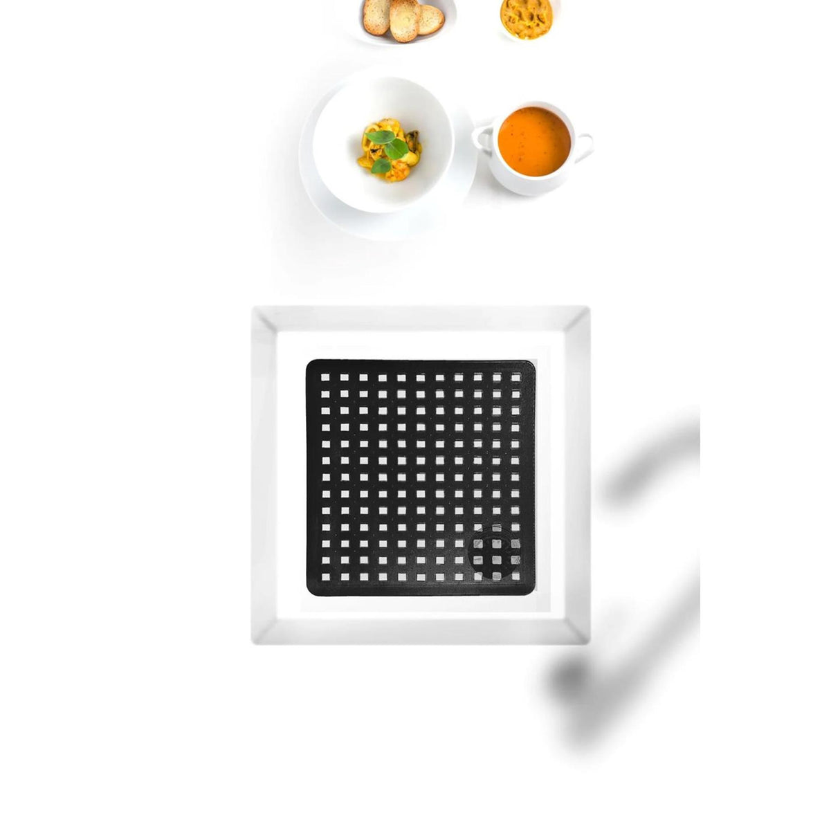 Gootsteenmat lavello zwart 28x31,5cm