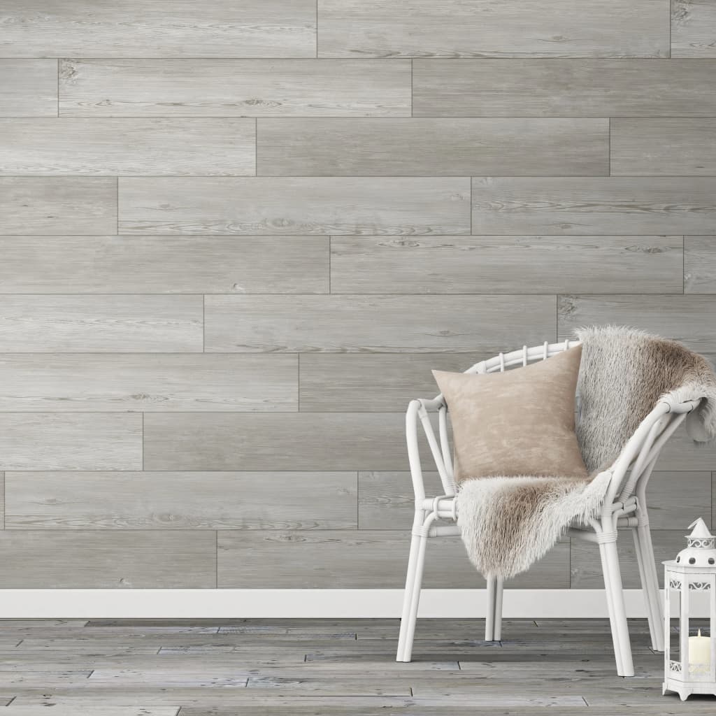 GROSFIFFEFEX 15 PC PIATTI DELLA parete Murale GX+ 15x90 cm grigio chiaro