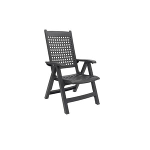 Grosfillex palao fauteuil de position 2pcs anthracite