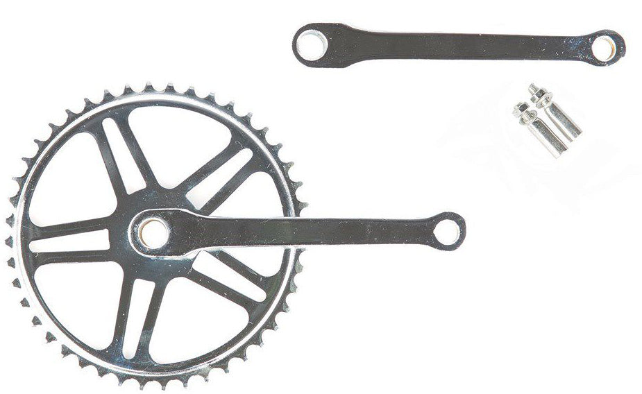 Conjunto de manivela com Spiegat 44t 170 mm de prata