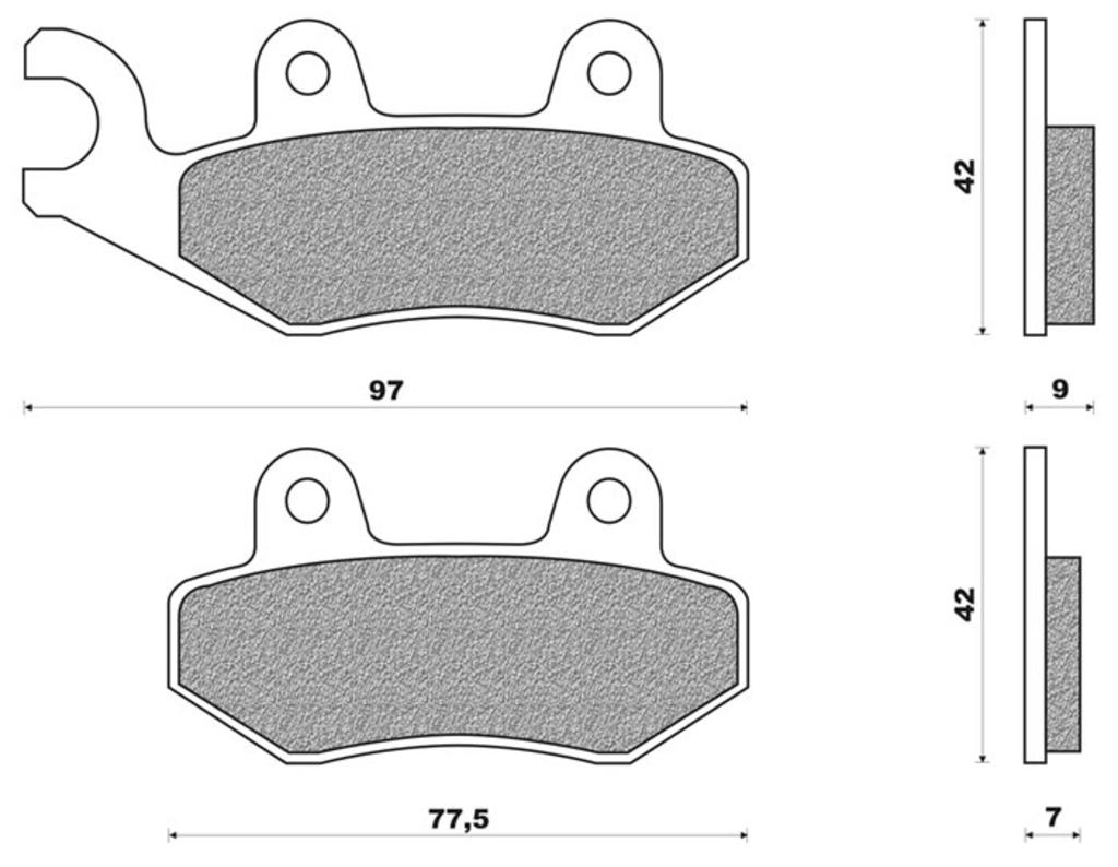 Newfren brake block set FD0230