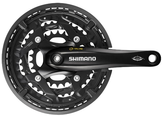 Shimano Crankset 3 x 10 rychlostní trekking FC-T521 s 175mm Crankarm 48-36-26t Octalink-Black