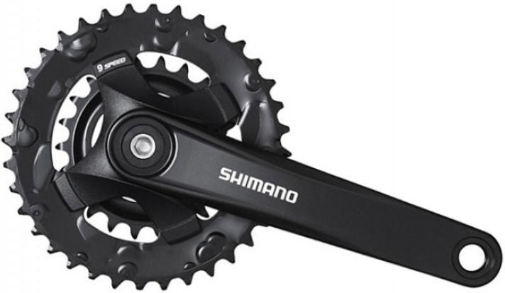 Shimano Crankset 2 x 9 Speed Altus FC-M101 s 175mm crankarm 36-22t s černým nápravou