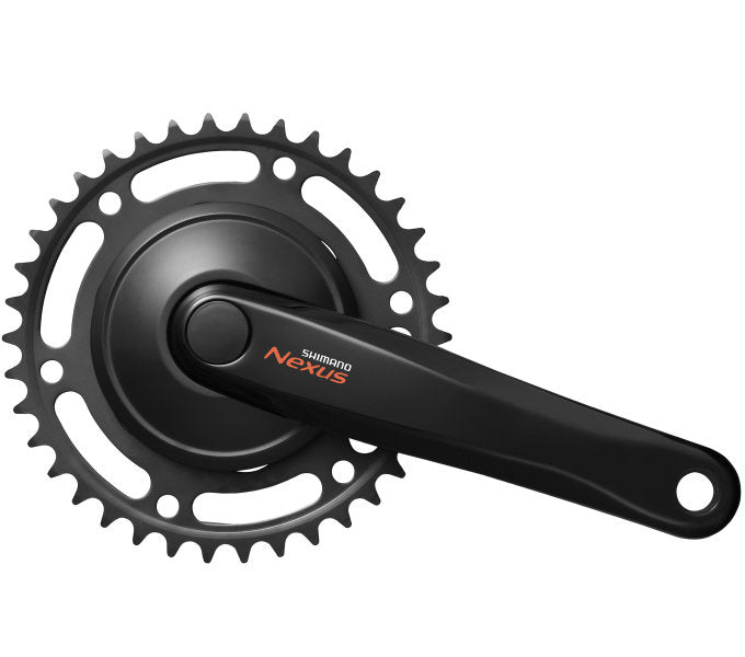 Shimano Crankset 38T Nexus C6000 170 mm Crankarm - črna