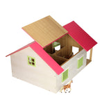 Kids Globe Horse Stable Pink With 2 Boxes And Storage, 1:24