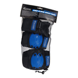 Street rider protection set m - blue, 6 pcs.