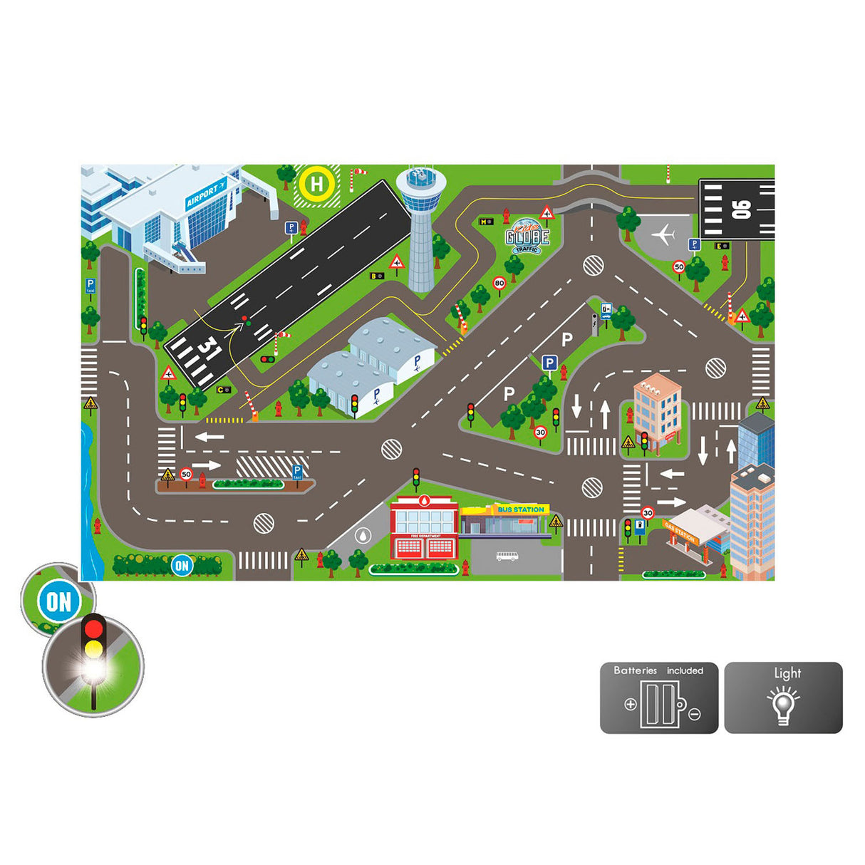 Globe Traffic Kleed Fluchhafen a Led Luuchten
