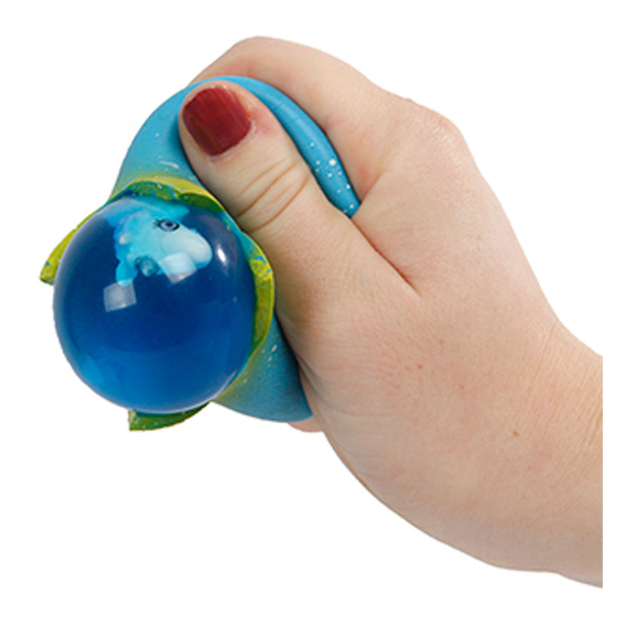 Anti stress squeeze egg with unicorn figure