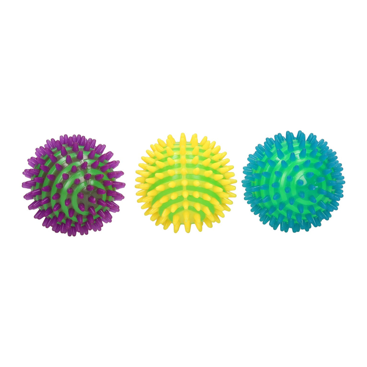 Spiky bouncy ball with light 9cm