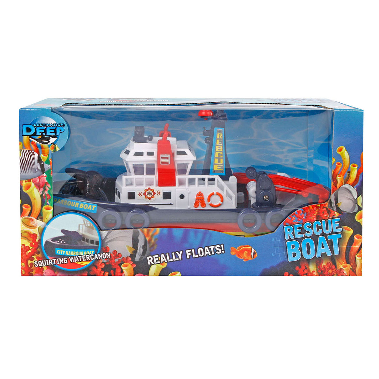 Destination Deep fire brigade boat with extinguishing function 23.5 cm