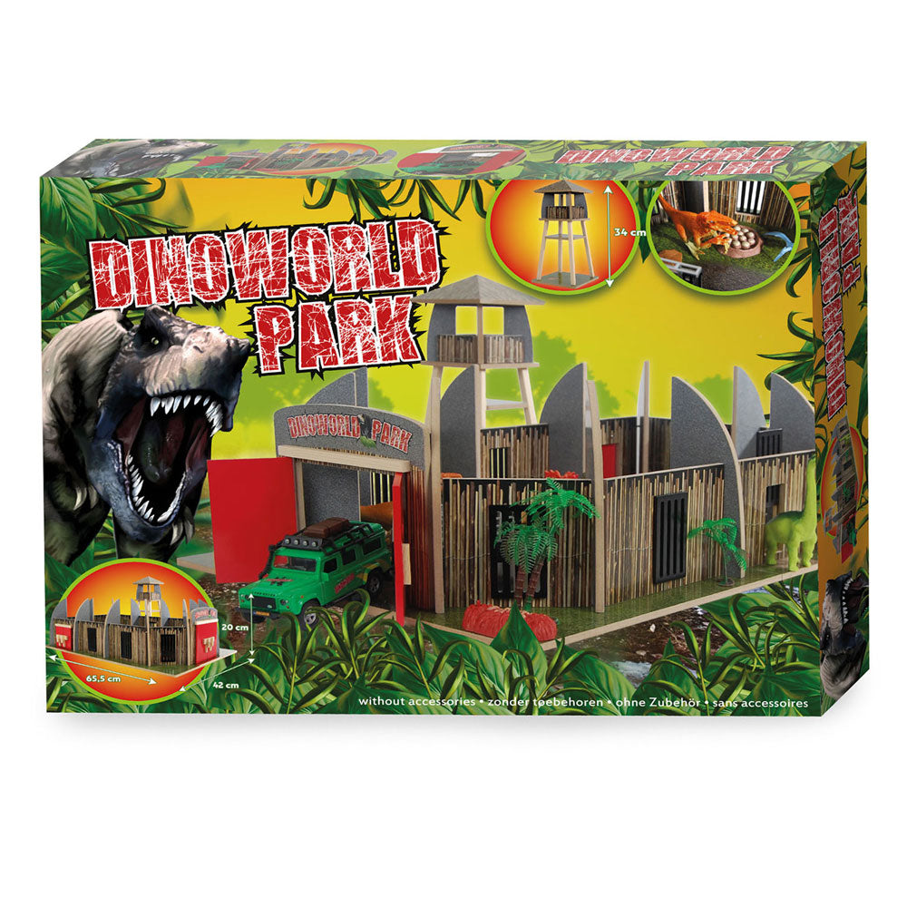 Dinoworld Wooden Dinosaur Park s hřiště