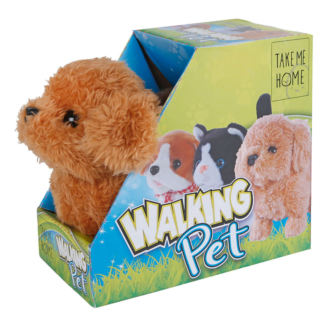 Peljite me domov Interactive Loop Dog Brown, 15,5 cm
