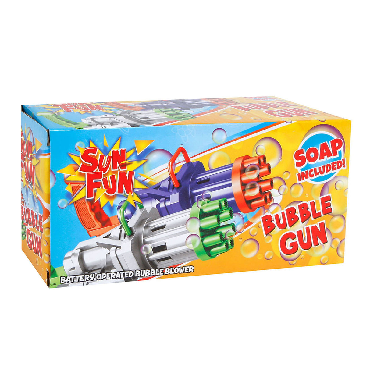 Sun fun bubble bladder gun with bubble bladder