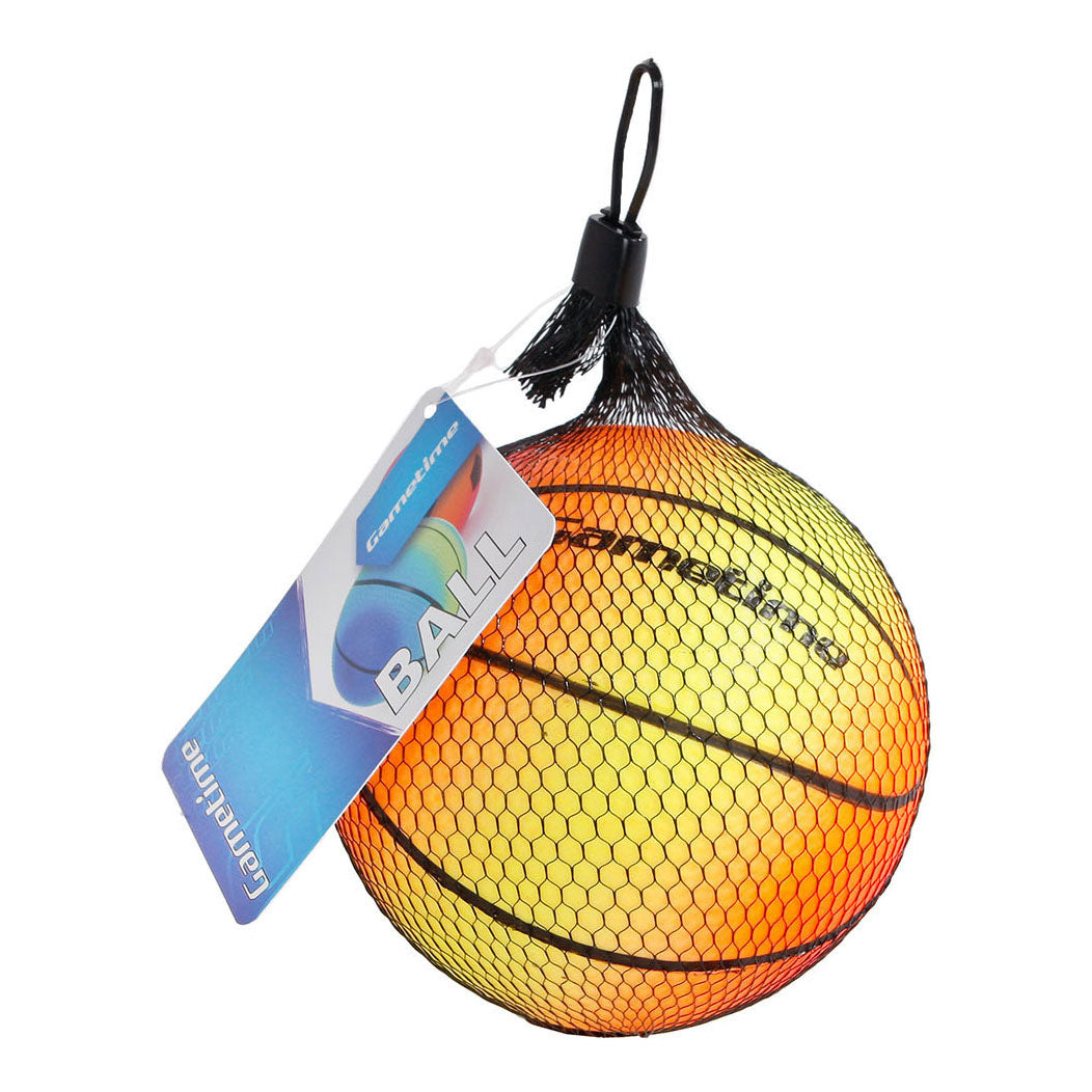 Plastic football basketball in Net