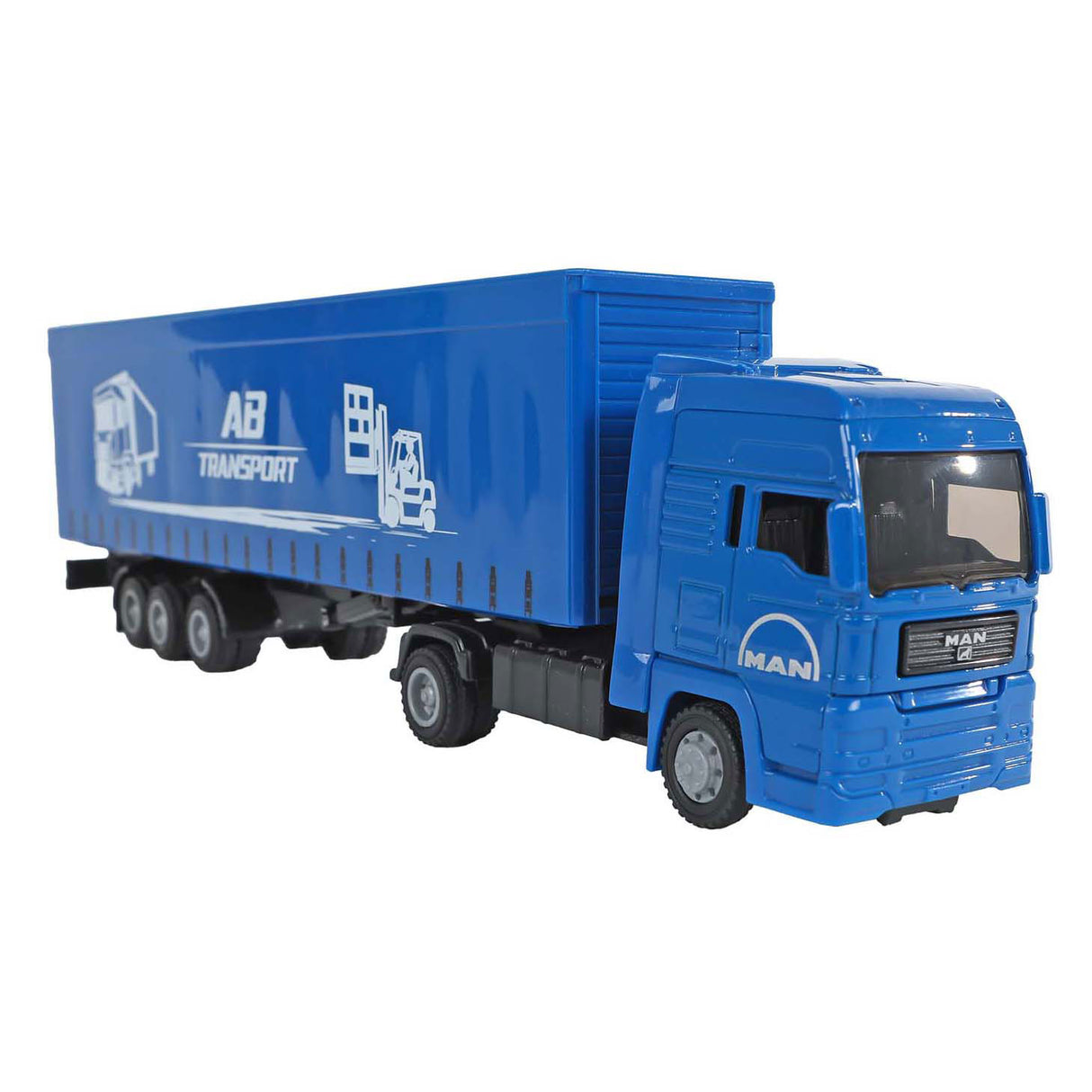 Kids Globe Man truck with trailer 30cm