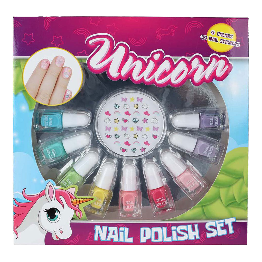Unicorn nail polish set unicorn with nail stickers