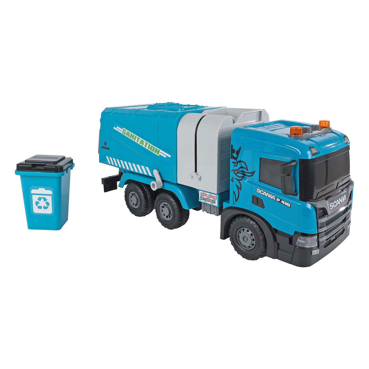 2-play scania truck garbage truck friction with light and sound