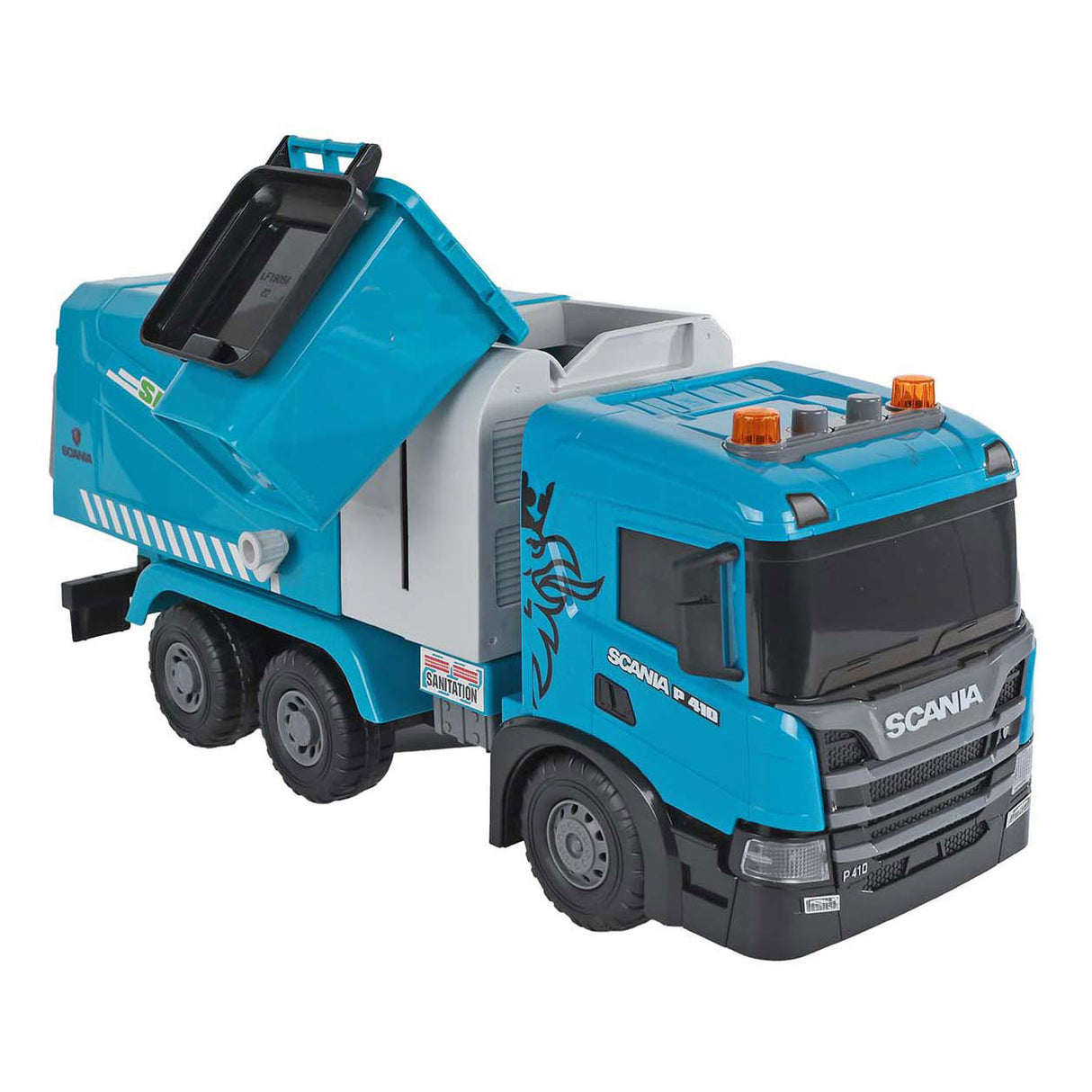 2-spel scania lastbil sopbil friktion med ljus och ljud