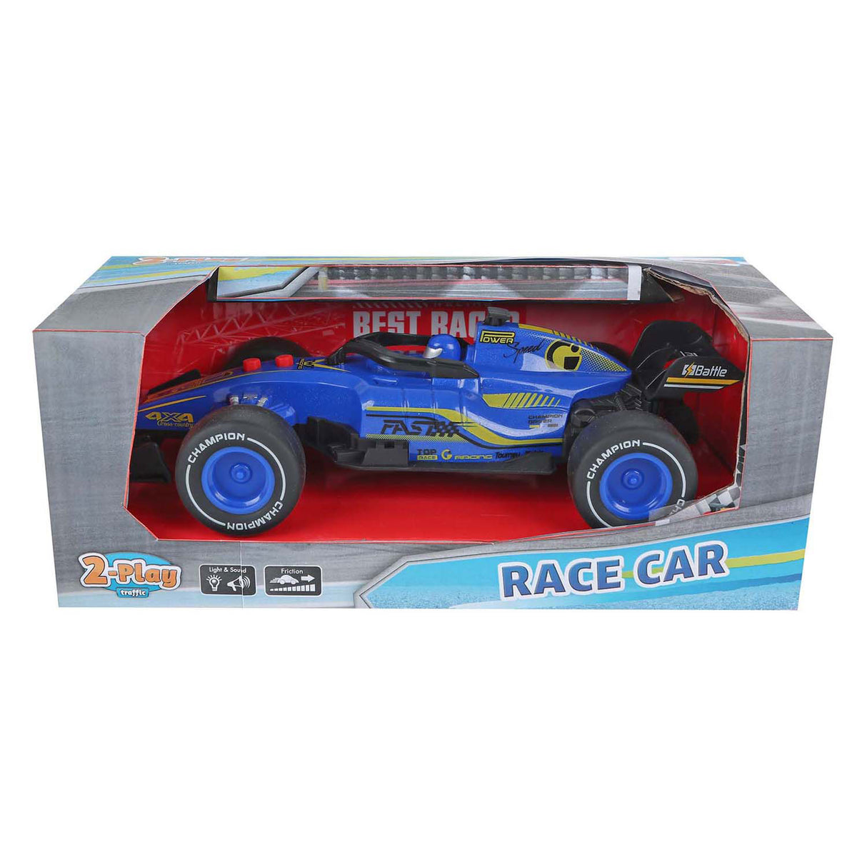 2-Play-Formel Race Auto-Reibung mit Licht und Ton, 19 cm