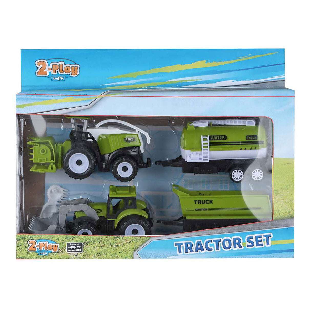 Tracteur à 2 jeux et combiner avec 2 bandes-annonces, 24 cm