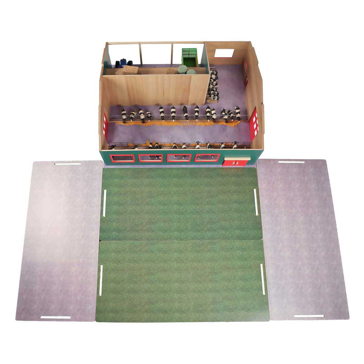 Kids globe stable with storage and pasture 1:32