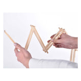 Kanner glänzend hëlze Fieder 1:32, 132cm