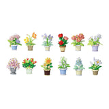 Flower building set plant in pot - 365 pcs.
