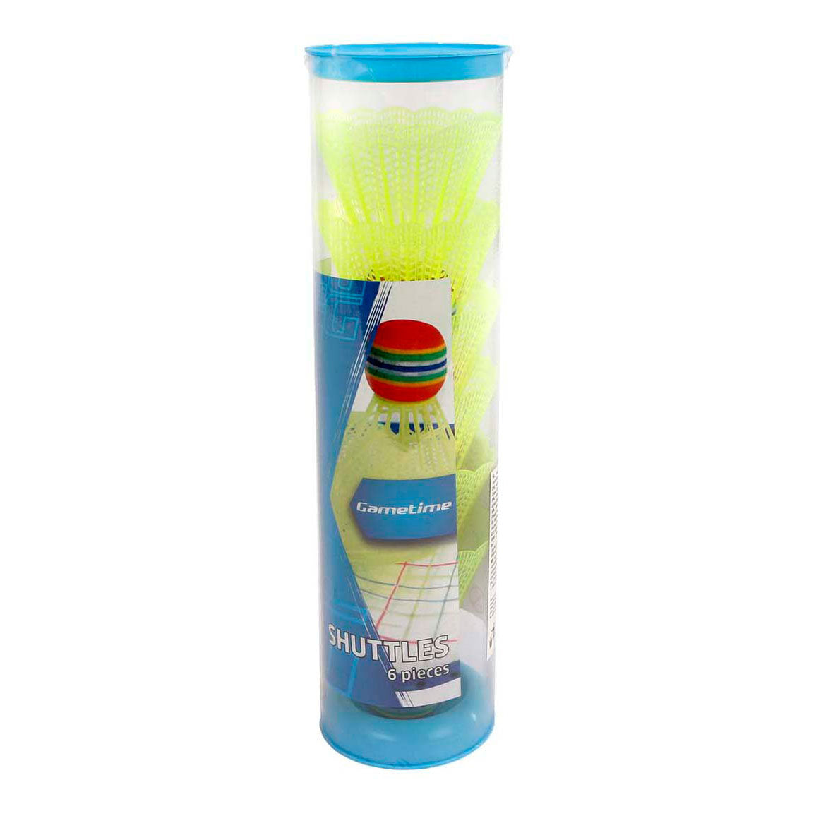 Gametime Nylon Shuttle Gelb mit Schaumkopf 6st.