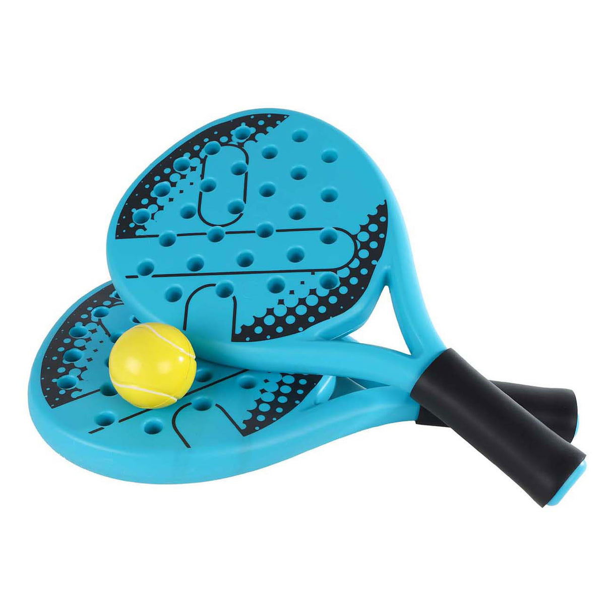 Gametime Padel-Set vun 2 Racketen mat Kugel a Späicherbeutel, 3 Stéck.